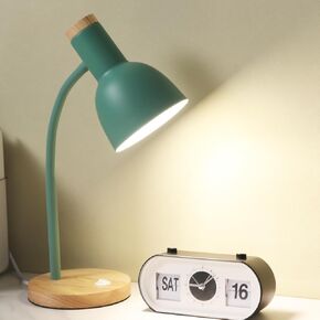 Table Lamp,Wooden Adjustable Desk Lamp,Dorm Lamp&Bedside Lamp for Living Room, Bedroom, Kids Room (Yellow)