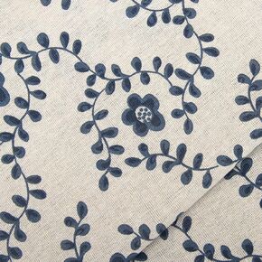 Linen Floral Fabric by The Yard - Upholstery Fabric by The Yard Sewing Quilting Fabric 62 Inch Width for Chairs Sofas Tablecloth Curtains Reupholstery DIY Projects - 1 Yard
