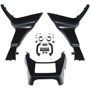 #Uus Parts Presactions Black Fairings غير مصقول تغطية المفسدين من أجل هارلي رود جليد 2017-2023 2022