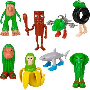 Tralalero Tralala Action Figure Set - 8PCS Italian Brainrot Meme Shark Collectibles Hilarious Toys & Unique Gifts for Meme Enthusiasts