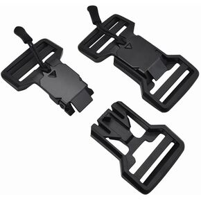 1.5Inch Quick-Release Magnetic Buckle Functional Belts Buckles for 38mm Backpack Bags Strap DIY Accessories 2PCS (1.5 Inch-dual Adjustable)