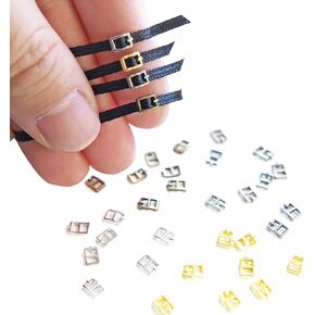 2mm / 0.08'' (Inner Diameter) Super Tiny Buckles, Doll Clothes Mini Buckles, Perfect for Doll Clothes Sewing Projects (20pcs)