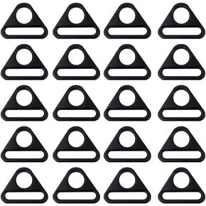 50 Pcs Triangle Buckle Adjusters Alloy Triangle D Rings Purse Bag Strap Loop Belt Slider Buckles 31.6mm