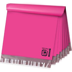 POLYSELLS 200 pcs 6x9 Inches Pink Poly Mailers Shipping Envelopes, Strong Adhesive Sealing, Waterproof, and Tear-resistant Postal Mailing Bags for Small Business, Clothes, Non-Fragile Items