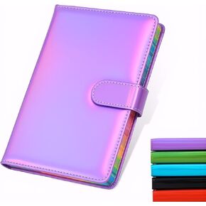 Magnetic Buckle Lined Journal Notebook for Women Men 360 Pages Thick Journaling Notebooks A5 Leather Journals Macaron Colors Soft Cover Writing Supplies for Work Note Taking Diary (Macaron Purple)