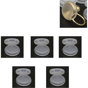 Earring Pads 5Pairs Clear Comfort Cushions Silicone for Clip-on