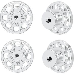 بدائل القرط ، Akruwerly 4pcs شكل مستدير الدائري الدائري الداكن لآذان Droopy ، قفل مؤيدي دعم الأذن لخلف الثقيلة المتساب