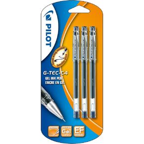 Pilot G - Tec C4 Gel Microtip Rollerball 0.4 mm - Assorted, Pack of 10
