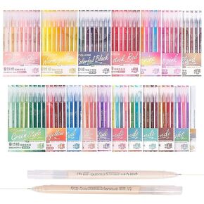 162 Colored Gel Pens Set - Premium Fine Point (0.6mm) Artist Markers for Coloring Books, Sketching, Doodling, School & Office Supplies