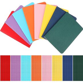 80 Pack Mini Notebooks, Colorful Journals Notebooks Small Pocket Notebook Set, Mini Journal Memo Notepads for Office Supplies, School Supplies, 4.0 x 5.5 Inch, 24 Sheets/ 48 Pages, 16 Lines
