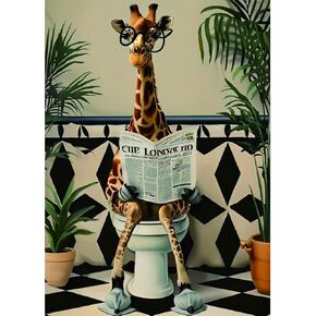 DIADAY Giraffe Diamond Art Kits for Adults, 5D Full Drill Diamond Painting Kits for Beginners, DIY Round Gem Art Crafts for Home Wall Decor Gift, 12 x 16 Inches