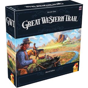 Great Western Trail 2nd Edition Board Game - لعبة لوحة الإستراتيجية الملحمية للمربيين والمغامرين! لعبة عائلية للأطفال والكبار ، تتراوح أعمارهم بين 12+ ، 1-4 لاعبين ، 75-150 دقيقة وقت اللعب من قبل Eggertspiele
