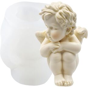 Angel Candle Mold Angel Silicone Candle Molds for Candles Making Resin Casting Aromatherapy Candles Wax Polymer Clay Home Decoration