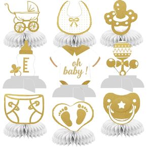 Baby Shower Table Decorations Baby Shower Centerpieces Gender Neutral Baby Shower Decorations Baby Shower Table Decor (Gold)