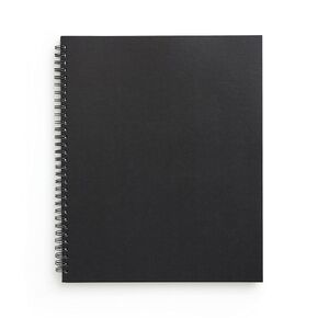 TRU RED Staples Large Soft Cover Meeting Notebook, Blk TR54985