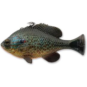 Savage Gear Pulse Tail Bluegill Line Thru Fishing Bait, 3 oz, Ghost Gill, Realistic Contours, Colors & Movement, Durable Construction, Thru Line Design, 100% Snag-Free Design in Kuwait