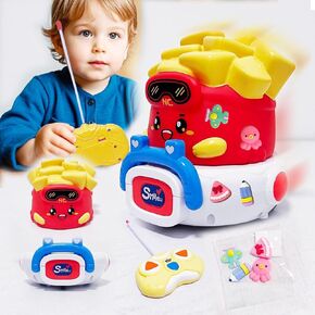 RC Cars for Kids 2-5 Year Old - Remote Control Car Toys for Boys & Girls, Crash-Resistant Electric Toy Car with Easy Control, Birthday Gifts for Toddlers (No Battery)