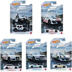 Hot Wheels Forza Motorsports 2021 Complete Set of 5 with Porsche Audi Shelby and More