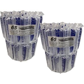 130 count 4x8 airDEFENDER air pillows 16 gallon 2.13 cubic feet void fill cushioning shipping packing package