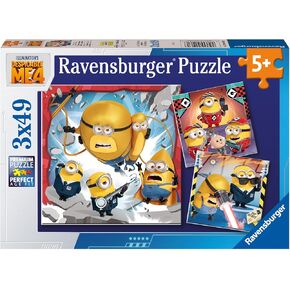 Ravensburger Despicable Me 4: Minions 3x49 Piece Jigsaw Puzzle Set for Kids - Screen-Free Activity Boosts Concentration and Focus