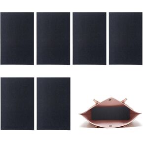 6pcs Purse Bottom Insert, 9.8 x 5 Inch Handbag Base Shaper, Tote Bag Liner Insert, Rectangle Purse Shaper Insert, Plastic Bag Liner Board for Knitting Bag Leather Bag Backpack Bottom Accessories