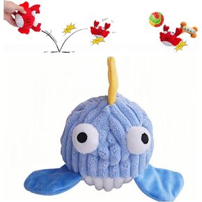 Dog Toys for Aggressive Chewers,Squeaky Dog Toys to Keep Them Busy,No Stuffing Interactive Dog Chew Toys,Suitable for Medium,Large and Small Dogs(red Crabs)