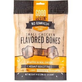 Good Lovin' No Rawhide Small Chicken Flavored Dog Bones 14 oz. Count of 10