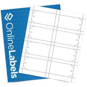 Printable Tags - 2 x 3.5 - Cardstock - Pack of 800, 100 Sheets - Inkjet/Laser Printer - Online Labels