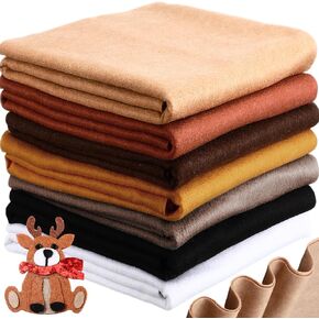 Peryiter 7 Rolls Felt Fabric 36" X 36"(1 Square Yard) 1.6mm Large Fabric Sheets Soft Craft Felt by The Yard for Sewing DIY Art Craft Project Decorations(Rainbow Series)