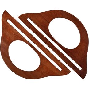 Bucilla, Brown 2 Piece Wood Purse Handle Pack