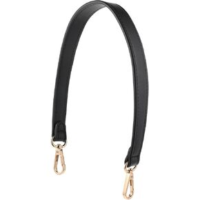 Black Purse Strap, 19 Inch Leather Purse Strap, Replacement Handle Straps for Wallet Tote Shoulder Bag