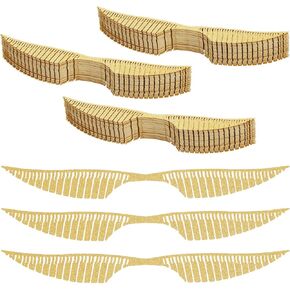 Chinco Wizard Party Chocolate Decoration Gold Decor Hollowed Decoration Chocolate Cake Cupcake Toppers for Birthday Wizard Fans Party Supplies(50 Pieces)