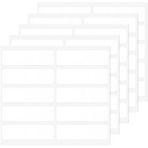 Personalized Iron On Name Labels No-Iron Fabric Labels for School, Daycare, Nursing Care, Toys, Pack of 50 (1/2" x 1-3/4")