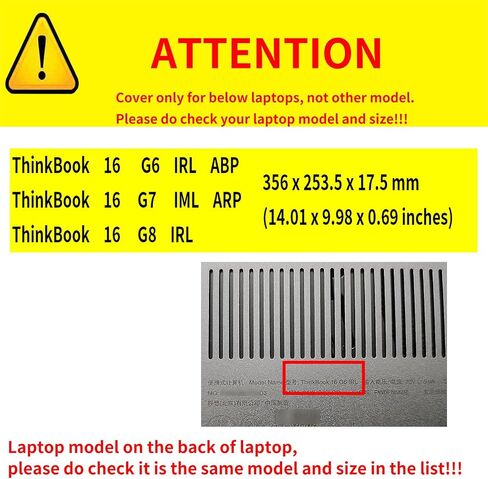 Laptop Case Cover for Lenovo ThinkBook 16 G8 IRL / G7 IML ARP for ThinkBook 16 G6 IRL ABP [Do Check Model] Detachable Notebook Sleeve Bag PU Accessories with Heat Dissipation Hole (Light Blue) in Saudi Arabia
