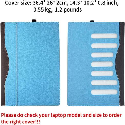 Laptop Case Cover for Lenovo ThinkBook 16 G8 IRL / G7 IML ARP for ThinkBook 16 G6 IRL ABP [Do Check Model] Detachable Notebook Sleeve Bag PU Accessories with Heat Dissipation Hole (Light Blue) in Saudi Arabia