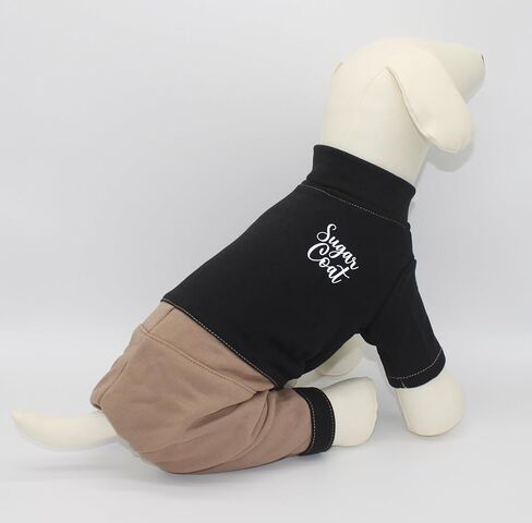 Dog Sweater Pets 4 Legs Sweatshirt Dog Pullover Onesie Cat Puppy Cozy Pajamas Comfortable Cotton Blend Color Block with Leash Hole Pocket Reflective Logo Print - Harper (Brick Red, XXL) in Saudi Arabia