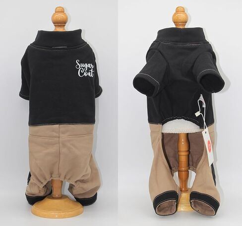 Dog Sweater Pets 4 Legs Sweatshirt Dog Pullover Onesie Cat Puppy Cozy Pajamas Comfortable Cotton Blend Color Block with Leash Hole Pocket Reflective Logo Print - Harper (Brick Red, XXL) in Saudi Arabia