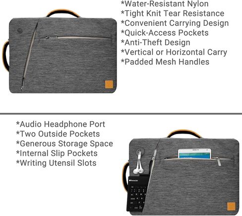 14 13" 2-in-1 Laptop Bag Messenger Bag Compatible with Dell Latitude 7490 7480 14", 13" 5330 9330, XPS 13 9320 9315 in Saudi Arabia