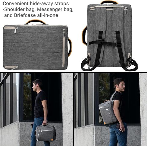 14 13" 2-in-1 Laptop Bag Messenger Bag Compatible with Dell Latitude 7490 7480 14", 13" 5330 9330, XPS 13 9320 9315 in Saudi Arabia