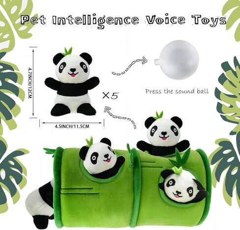 Dog Hide and Seek Toys Puppy Chew Squeaky Toys Plush Mushroom&Bamboo&Shell Hideout Stuffing with Squeakers Animals (Mushroom Hideout with 5 Hedgehog Brown) in Saudi Arabia