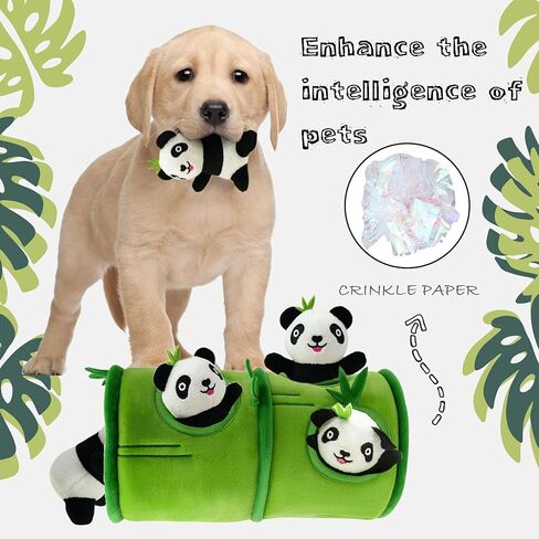Dog Hide and Seek Toys Puppy Chew Squeaky Toys Plush Mushroom&Bamboo&Shell Hideout Stuffing with Squeakers Animals (Mushroom Hideout with 5 Hedgehog Brown) in Saudi Arabia