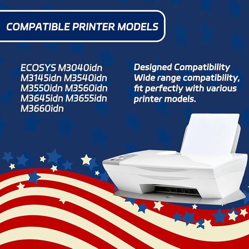 ALLC Compatible for Kyocera FS-4100DN Developer Unit Work for Kyocera ECOSYS M3040idn M3145idn M3540idn M3550idn M3560idn M3645idn M3655idn Printers (3 Pack Black) in Saudi Arabia