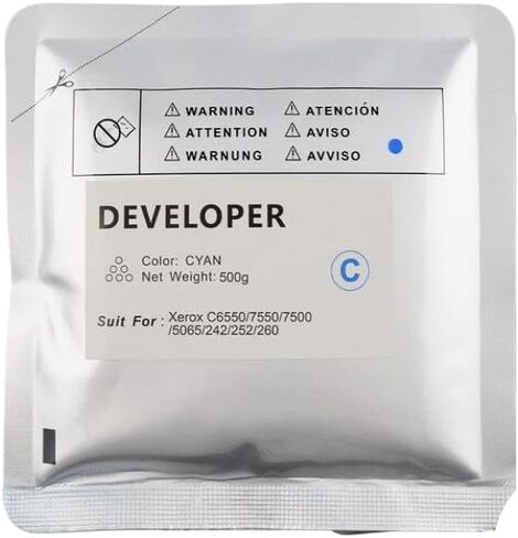 500g Developer Powder Refill Compatible with DC DocuColor 7550 7500 5065 242 252 260 Printers(1pcs Yellow 500G) in Saudi Arabia