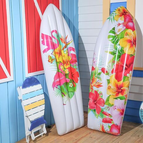 2 PCS 5.5ft لوحة ركوب الأمواج قابلة للنفخ قابلة للنفخ سباحة ركوب الأمواج لزخارف الحفلات الاستوائية الشاطئ ولوا لزخارف حفل ركوب الأمواج في هاواي الصيف in Kuwait