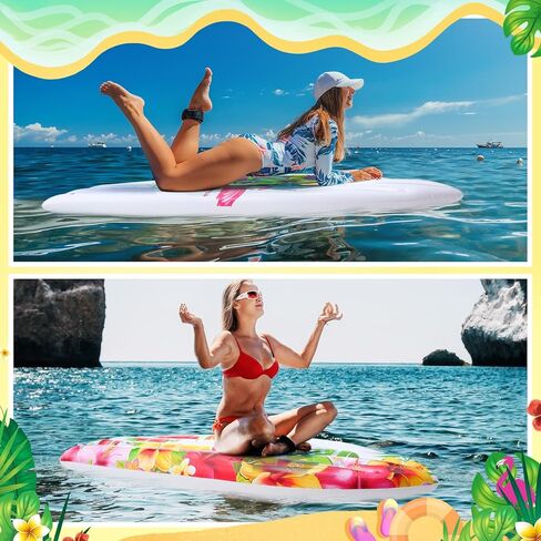 2 PCS 5.5ft لوحة ركوب الأمواج قابلة للنفخ قابلة للنفخ سباحة ركوب الأمواج لزخارف الحفلات الاستوائية الشاطئ ولوا لزخارف حفل ركوب الأمواج في هاواي الصيف in Kuwait