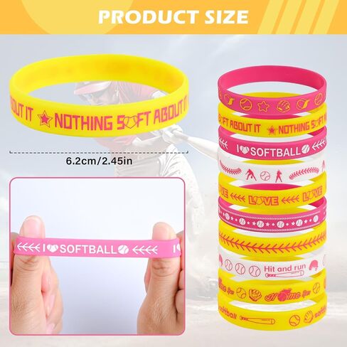 Liyiq 72 PCS Ballball Party Forms Favors Softball Team Gifts Softball Goodie Bags Stuffers Softball Point Absmark Card in Kuwait