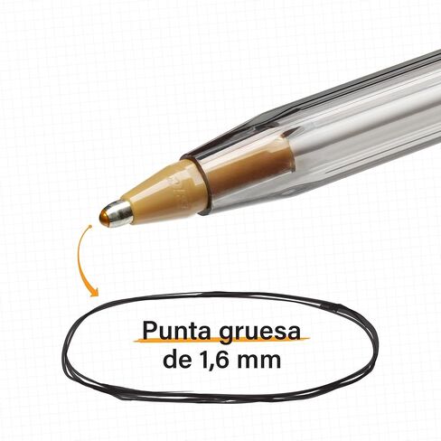 BIC CRISTAL XTRA BOLD POIND PEN ، BOLD POINT (1.6 مم) ، أزرق ، 12 متر in Kuwait