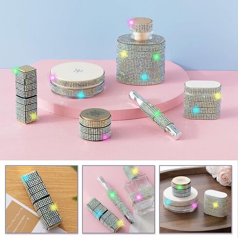 10-Yard Rhinestone Ribbon Self Adhesive Crystal Rhinestones, 2-Rows Bedazzling Strips, 10-Yard Rhinestone Strips for DIY Craft, Rhinestones for Crafting, Home Decor, Transparent Crystal in Kuwait
