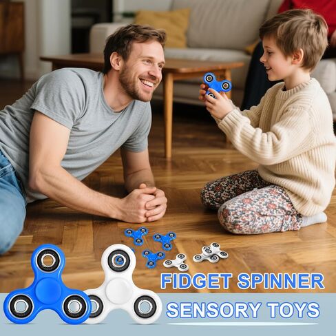 WELLVO Fidget Spinner 2Pcs for Kids Adults, Sensory Fidgets Toys for Anxiety Stress Relief, Mini Cool Fidget Toy Spinners for Classroom Prizes Birthday Gifts Boys Girls in Kuwait