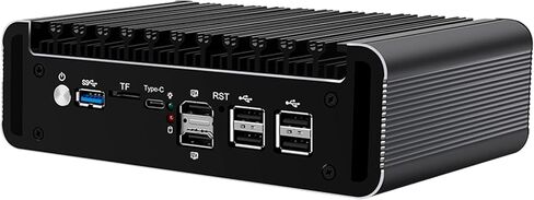 Firewall Micro Appliance, Fanless Mini PC Intel N100 Quad Core, VPN, Router PC, AES-NI, 4 Intel 2.5GbE I226-V LAN, 8GB DDR5 RAM 128GB SSD in Saudi Arabia